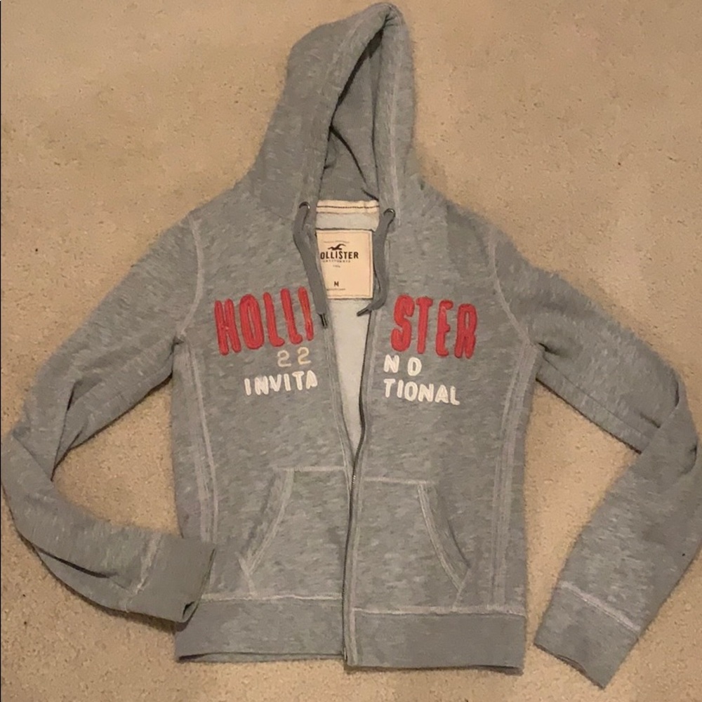Hollister zip sweatshirt